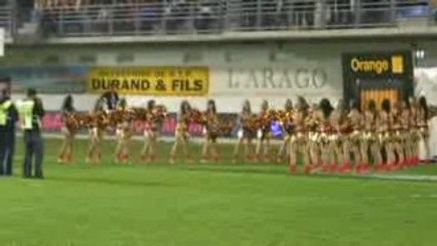les flammes du roussillon USAP VS Castres