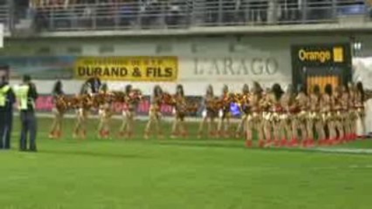 les flammes du roussillon USAP VS  Castres