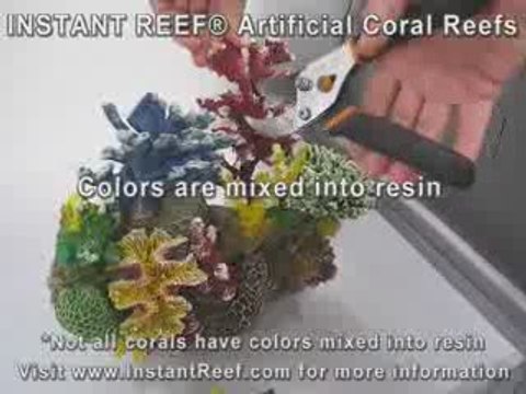 Color Fading Resistant Artificial Coral Reef Aquarium Decor