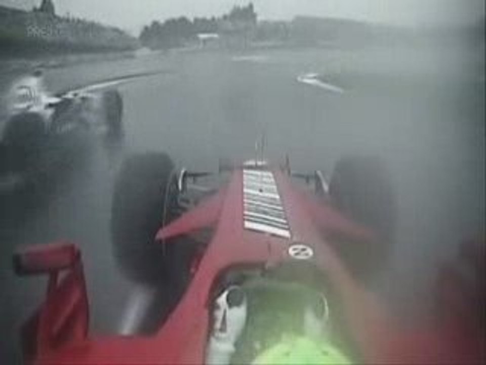 Massa VS Kubica Fuji 2007 F1