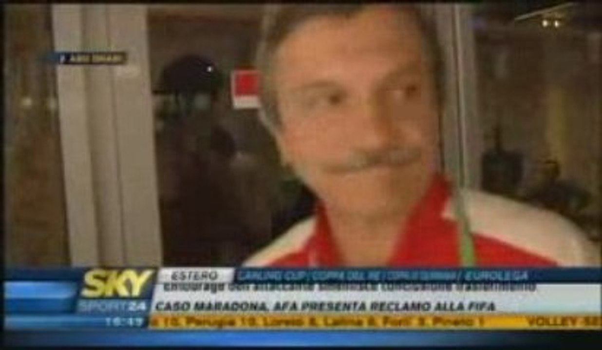 AbuDhabi 2009, Fernando Alonso in Ferrari paddock