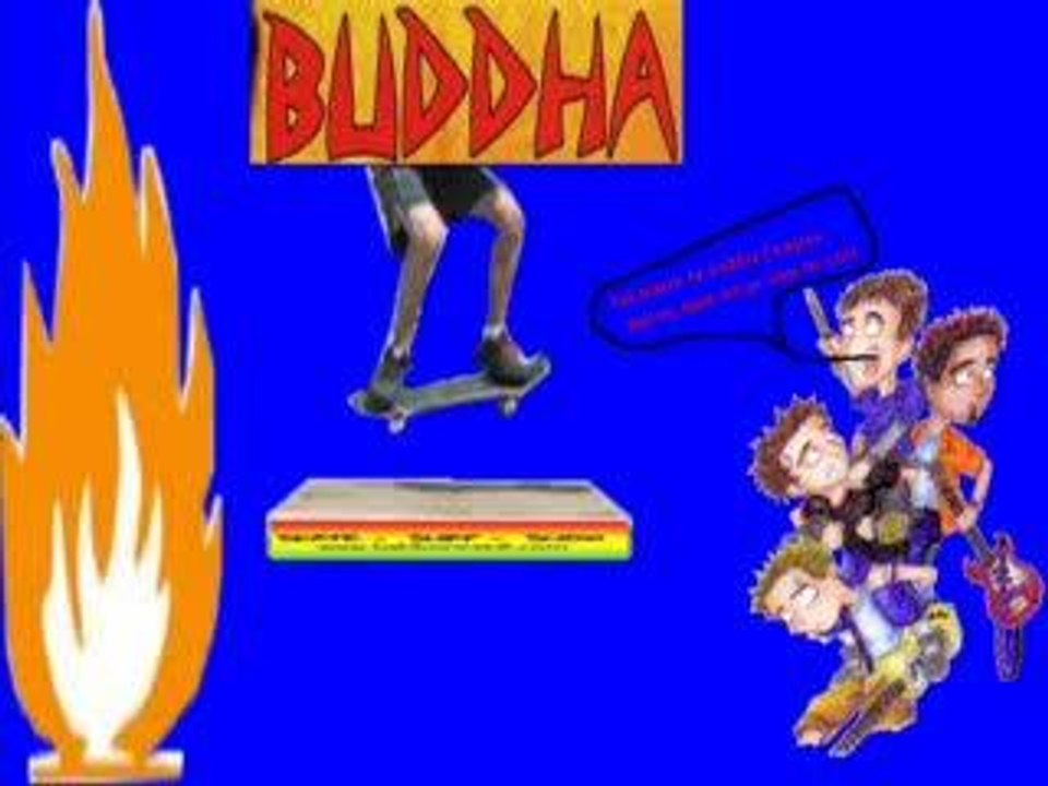 buddha skateboarding