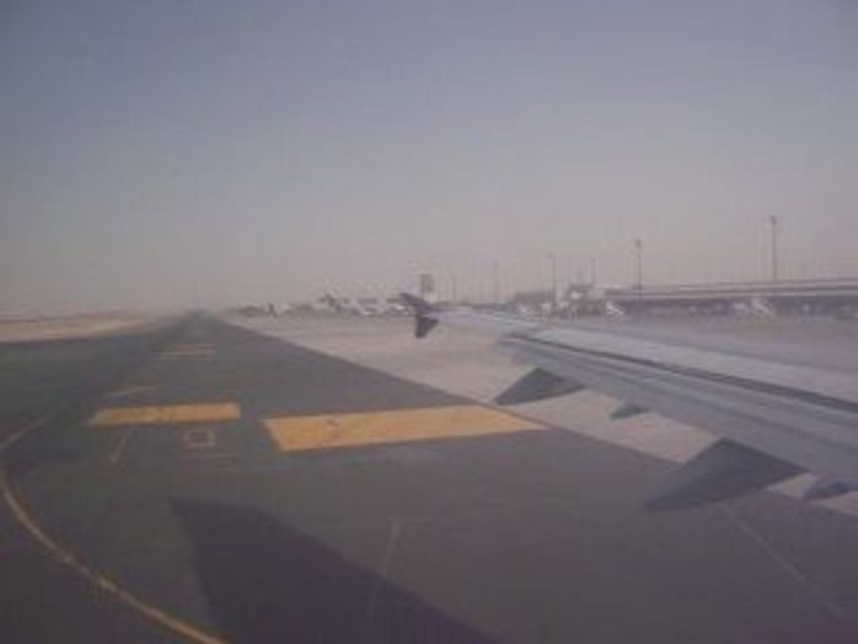 Qatar Airways landing in Doha