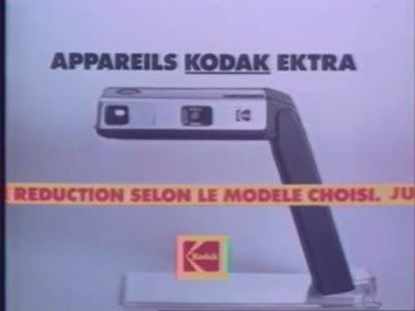 Pub Appareil Kodak Ektra 1980 - Vidéo Dailymotion