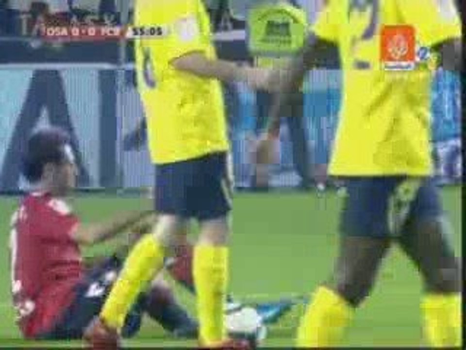 OSSASUNA 1-BARCA 1 (barca croyait a une victoire ha!ha!ha!)