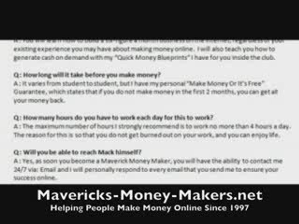 Maverick Money Makers Review - Answers Here!