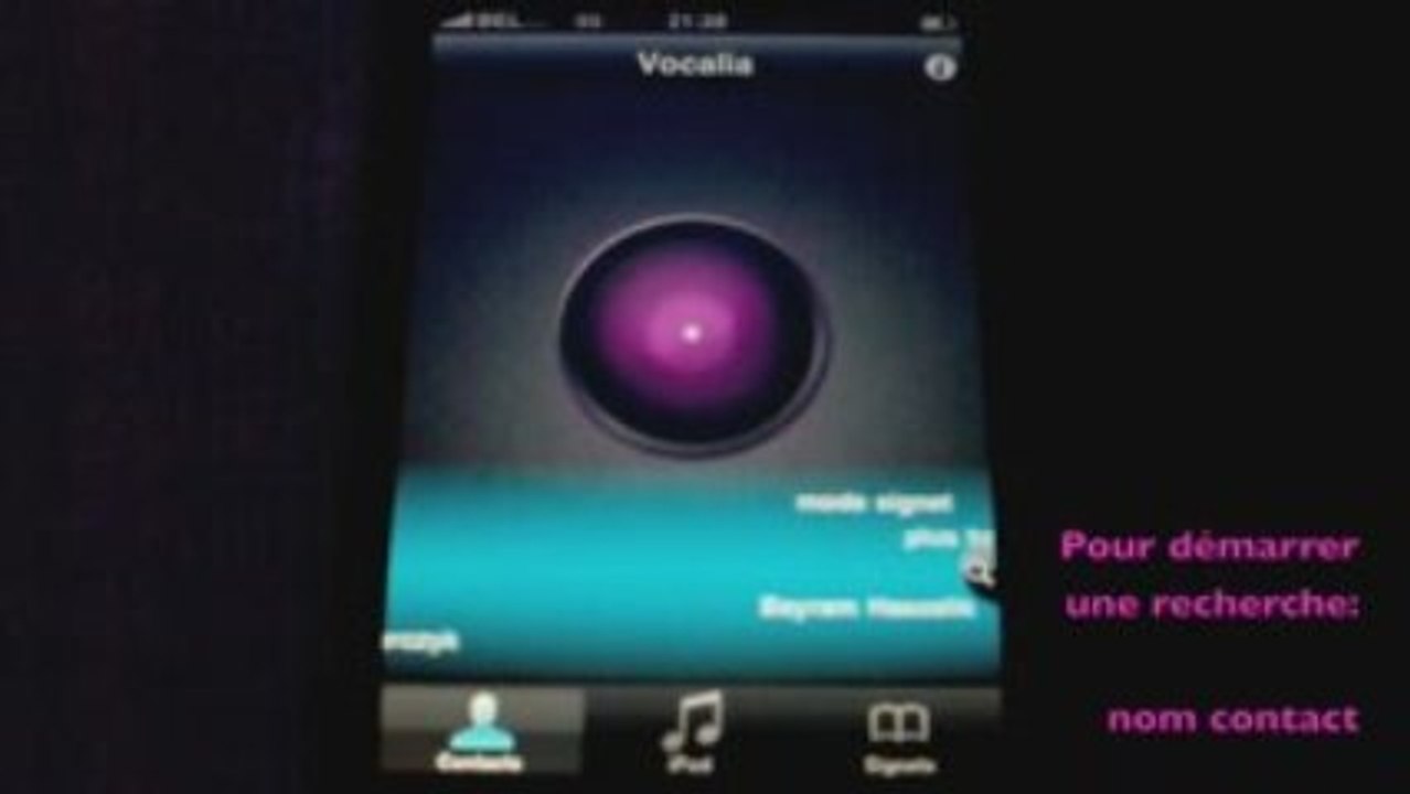 Vocalia 2.0: le Mode Contacts en bref