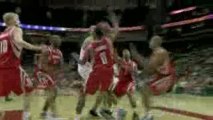 NBA Joel Przybilla getting blocks By Carl Landry