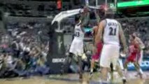 NBA Brendan Haywood getting blocks By Brook Lopez