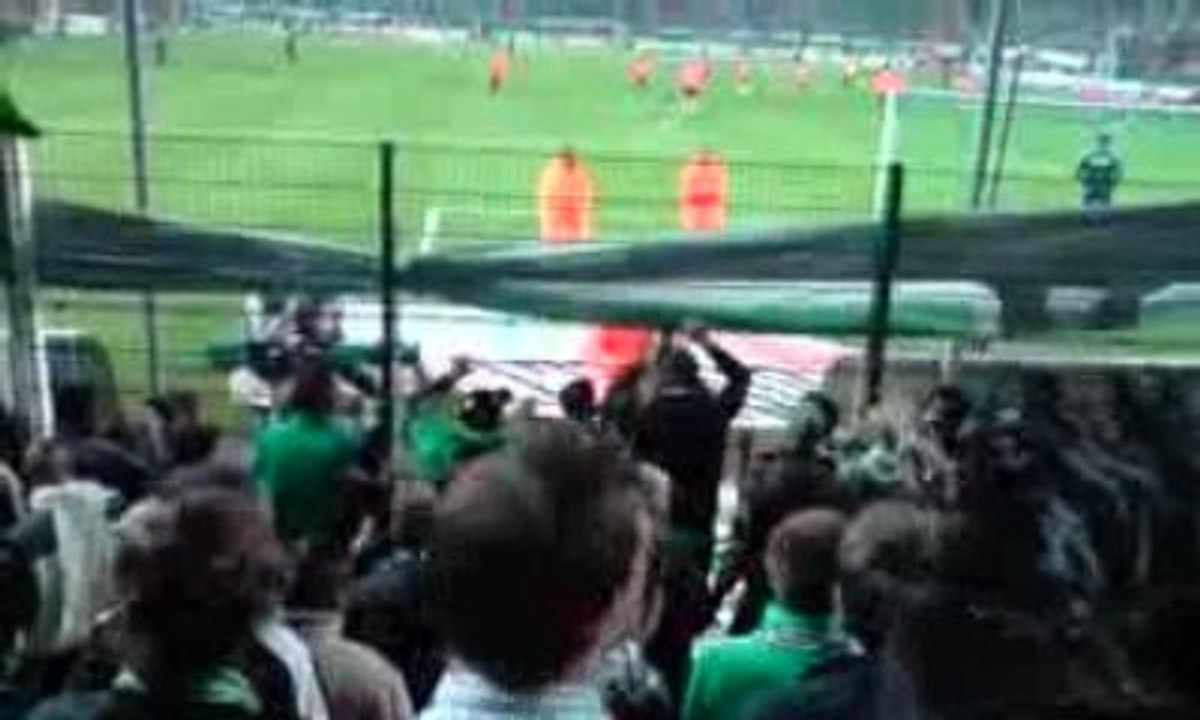 ASSE 0-1 lyon echauffement dans la sud