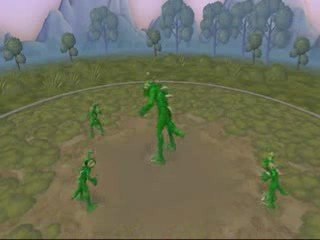 Créature de Spore qui danse sur Trampled Under Foot