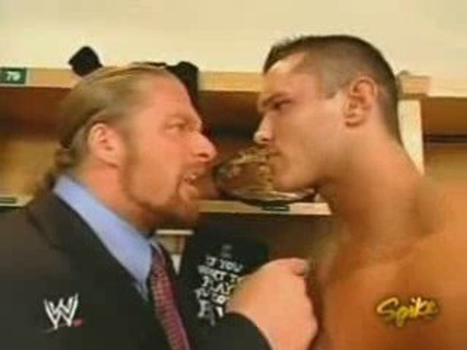 Randy Orton & Triple H in backstage