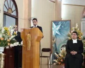 Christian Camacho a nombre de los grupos de Pastoral