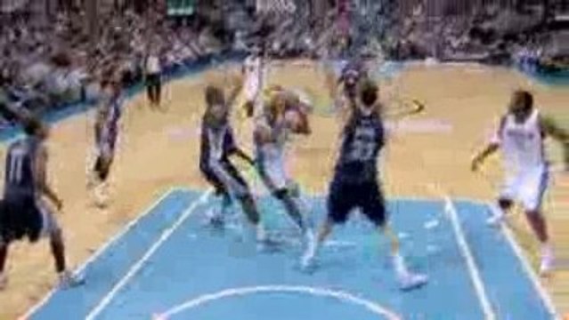 NBA Chris Andersen follows the Arron Afflalo miss with the p