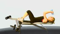 Lying Tricep Extension - Womens exercise videos - Maximuscle