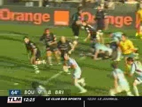 Rugby - Top14 : Bourgoin - Brive (14 à 14)