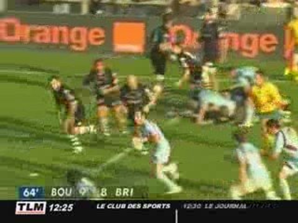 Rugby - Top14 : Bourgoin - Brive (14 à 14)