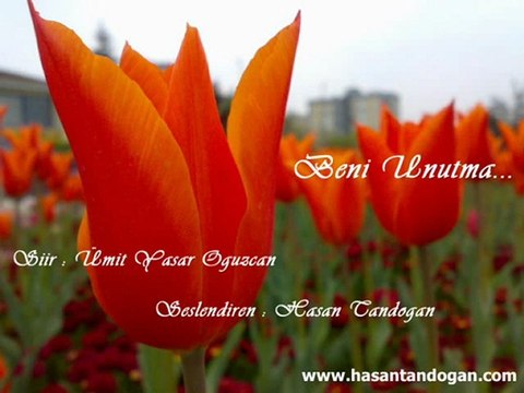 Beni Unutma - Ümit Yaşar // Seslendiren : Hasan Tandogan