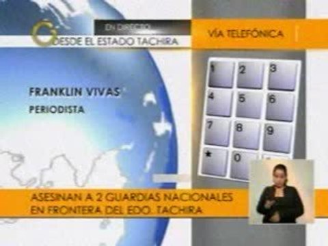Asesinados Guardias Nacionales en Táchira