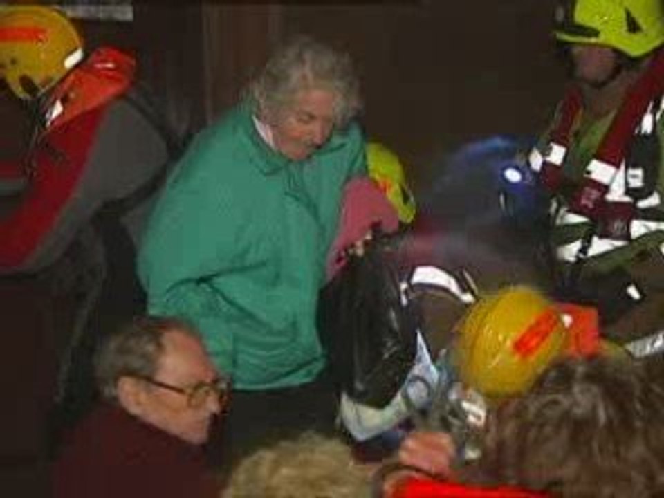 Clean-up operation begins after heavy flooding