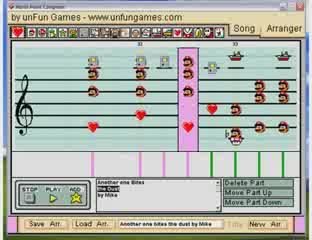 Another one bites the dust Mario paint composer