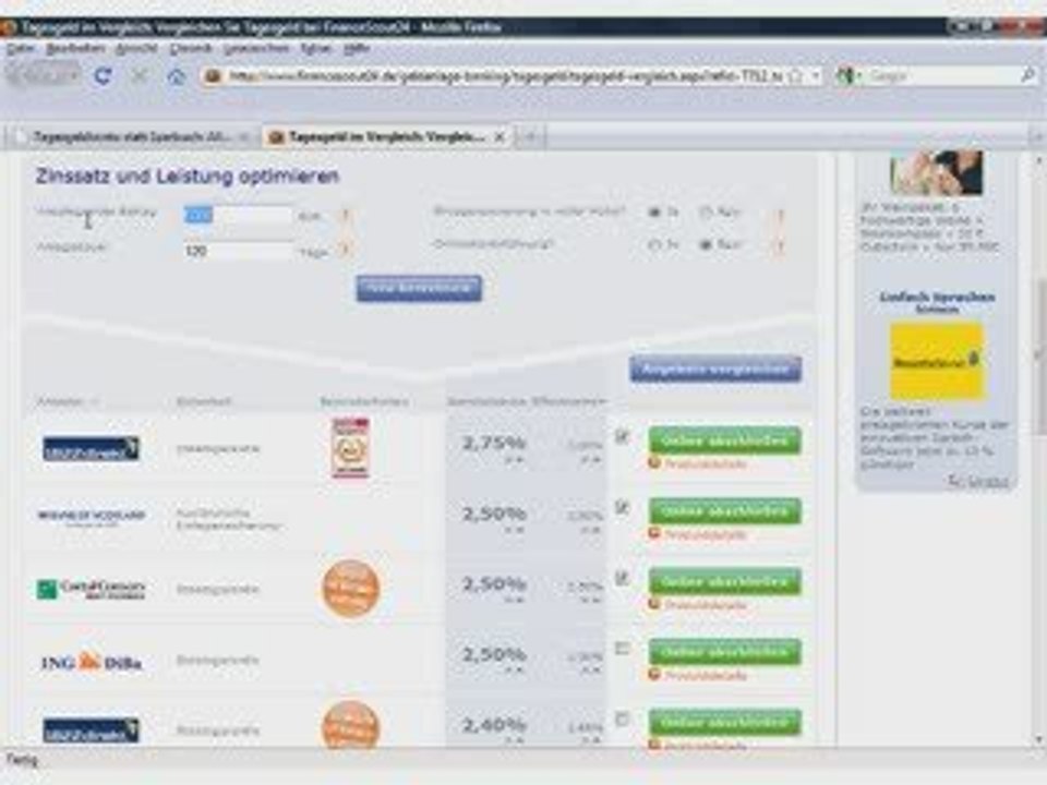 Der tagesgeldkontotest