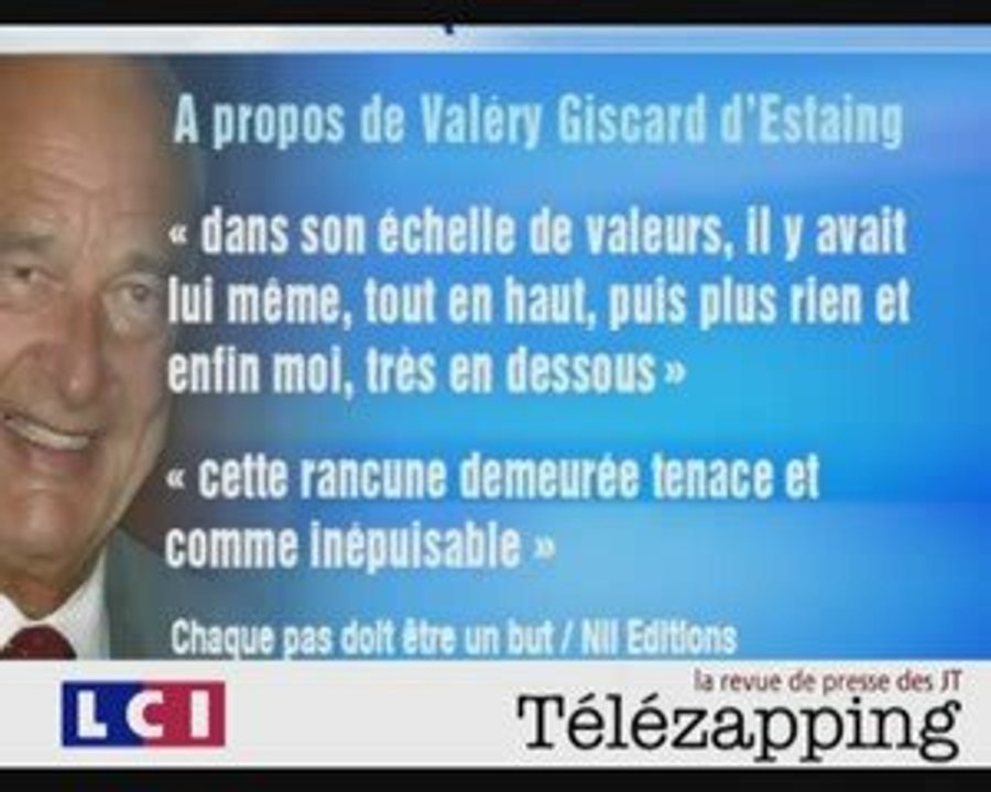 Télézapping : "Chirac ne se lâche pas, il se livre"