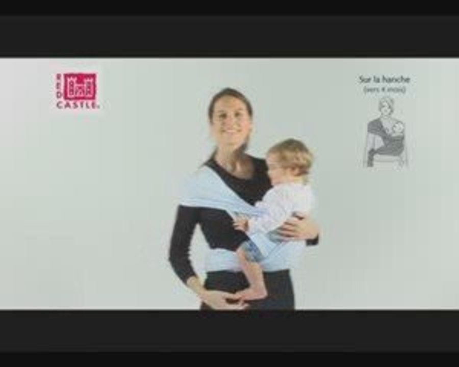 Echarpe porte-bébé sur la hanche : comment nouer