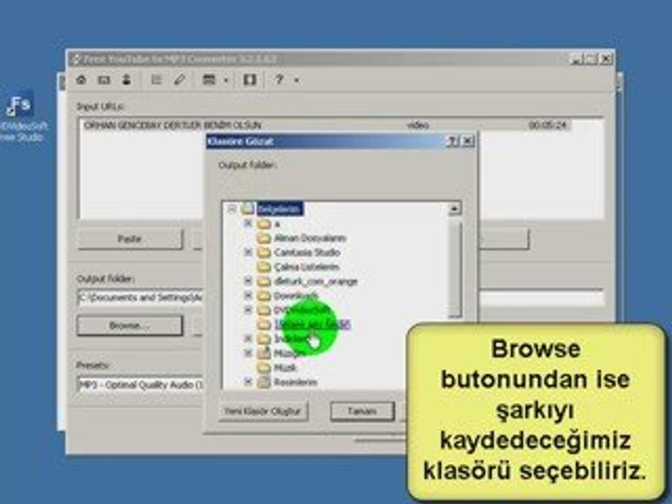 YouTube' dan direk mp3 indirme