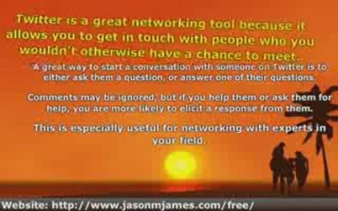Using Twitter For Networking