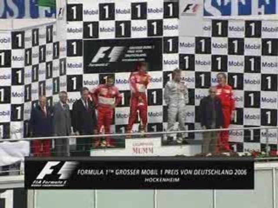 F1 Schumi et Kimi sur le podium