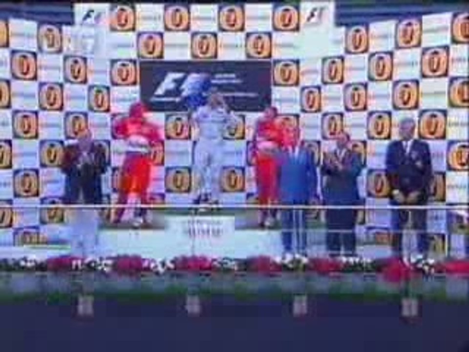 F1 podium du GP de Belgique 2004