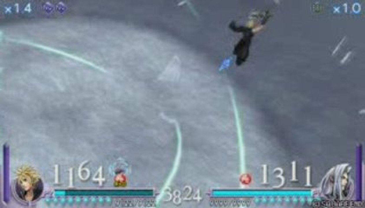 Disdidia final fantasy : Cloud lvl100 VS Séphiroth lvl 105