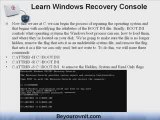 Learn Windows Recovery Console in 8 Easy Steps