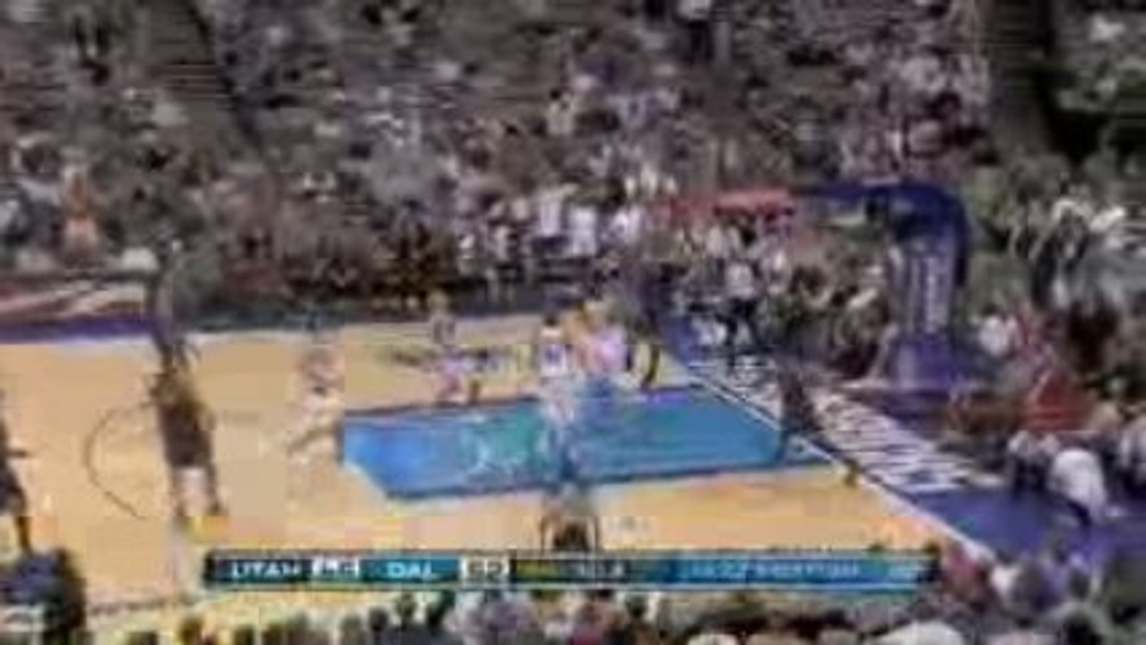 NBA Kyrylo Fesenko finishes with authority against Dallas.