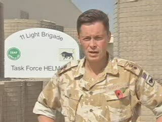 Tribute to fallen British soldier