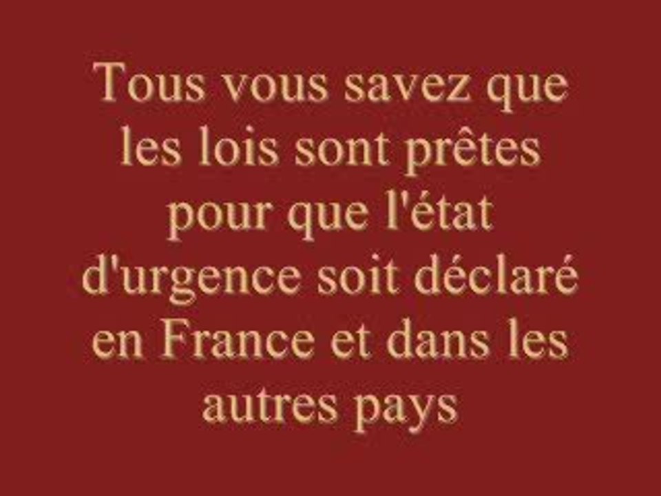 APPEL D'URGENCE A TOUS LES MEDIAS