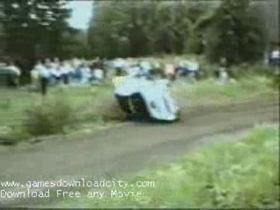 Rally car crash