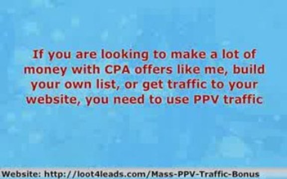 Mass PPV Traffic Reviews - Sign up for Mass PPV Traffic Syst