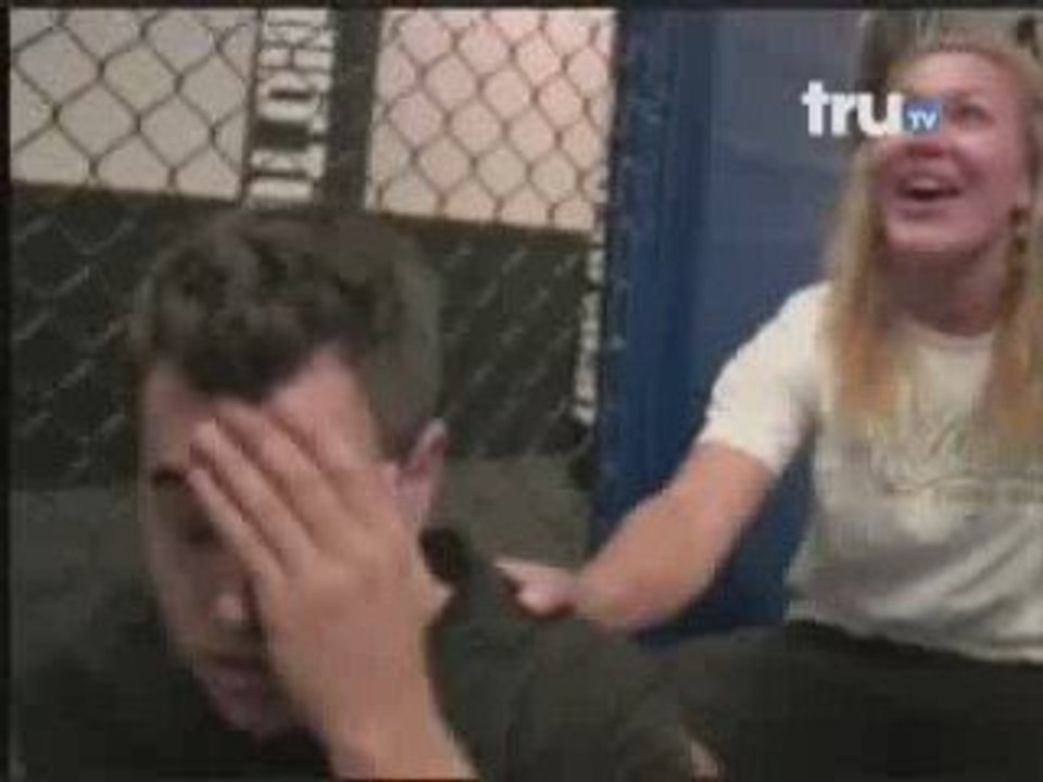 BRAZILIAN CHOKEHOLD DOWNS REPORTER