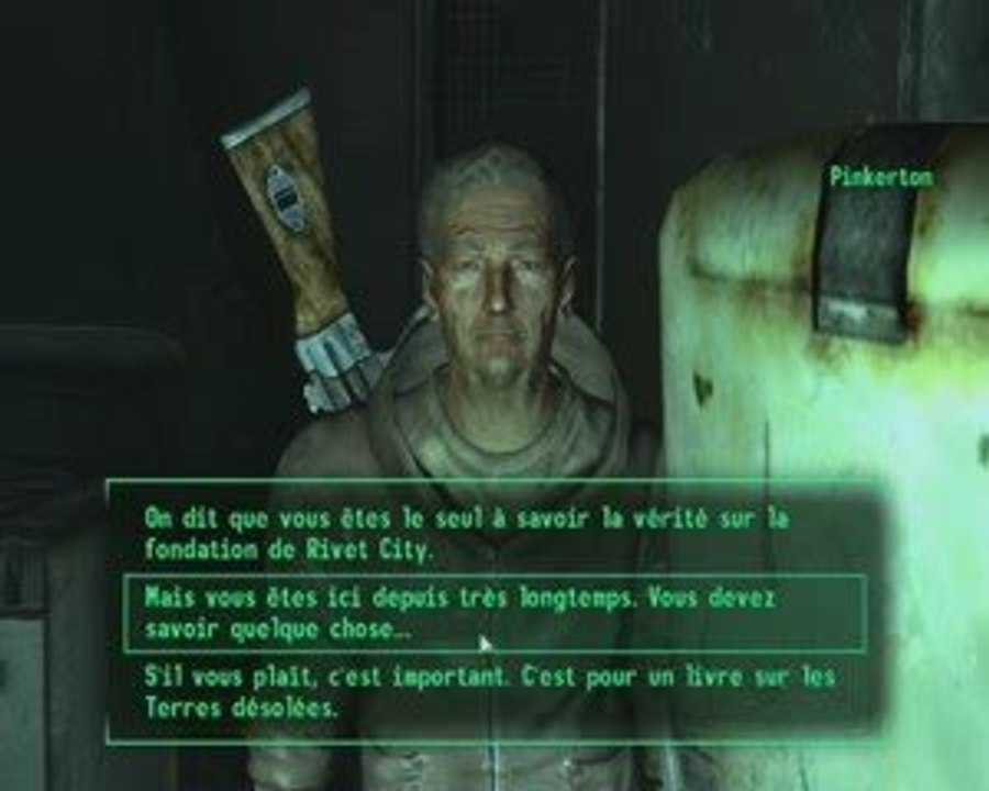 Fallout 3 (part.094) Rivet City Prou cassé (Pinkerton)