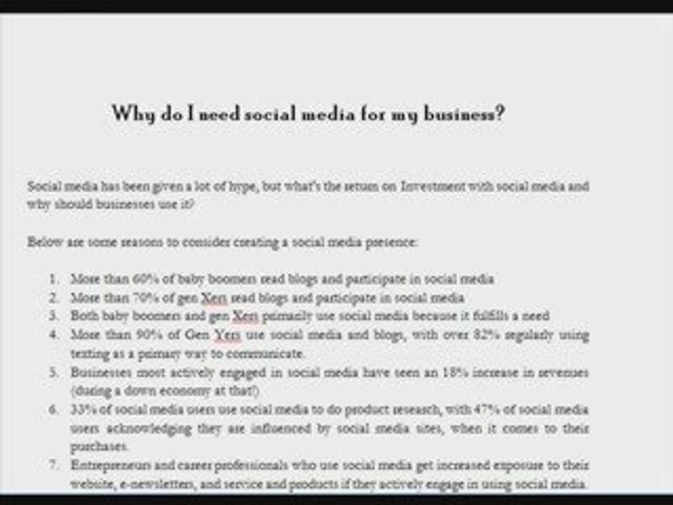 Why do businesses need social media pt 1
