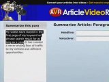 Article Video Robot Review- Turn your article into Live talk