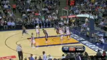 NBA llen Iverson finds Marc Gasol down the lane for the dunk