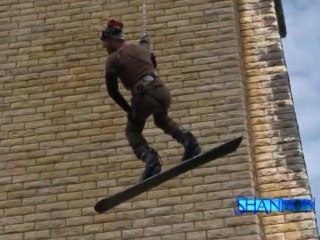 Saut elastique JL en snow vue du bas