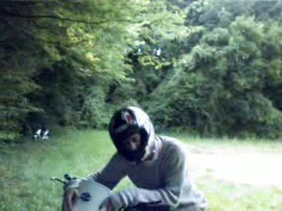 1ere chute en moto
