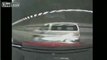speeding driver crashes car in tunnel