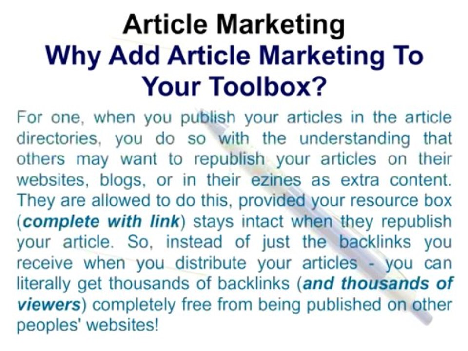 Article Marketing