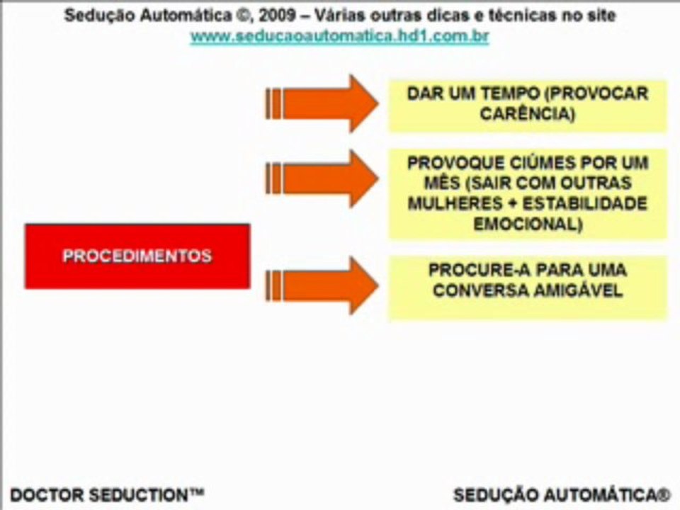 Reconquistar a ex - Guia Passo a Passo