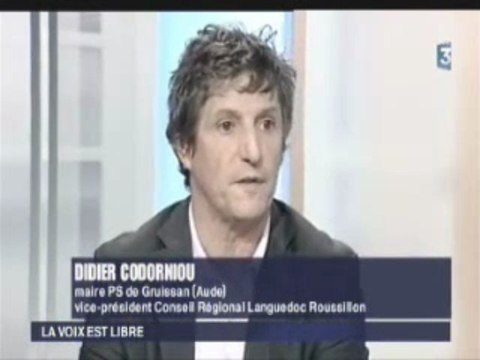 Didier CODORNIOU (1/2) sur Fr3 La Voix est Libre 31/10/2009